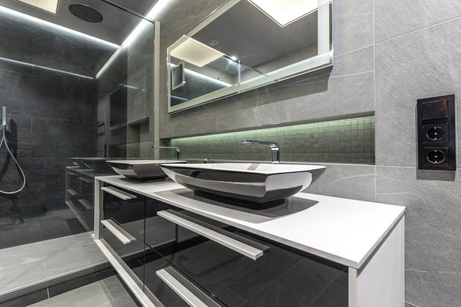 Elegant new bathtub installation